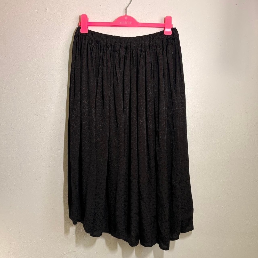 Vtg Y2K Whimsigoth Goth Maxi Skirt Paisley Witchy Boho Grunge‎ Fairy Grunge OS